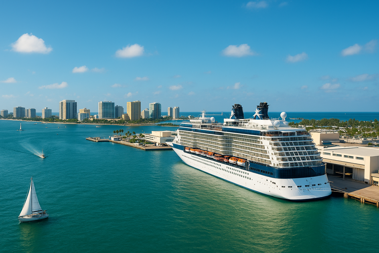 Cruise ship sailing from USA